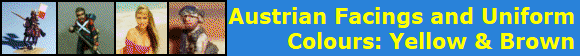 Austrian Facings and Uniform
Colours: Yellow & Brown